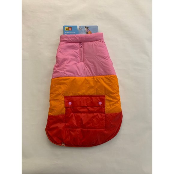 LEGO x Target Dog Coat - Large - Pink/Red/Orange puffer jacket - Picture 2 of 2